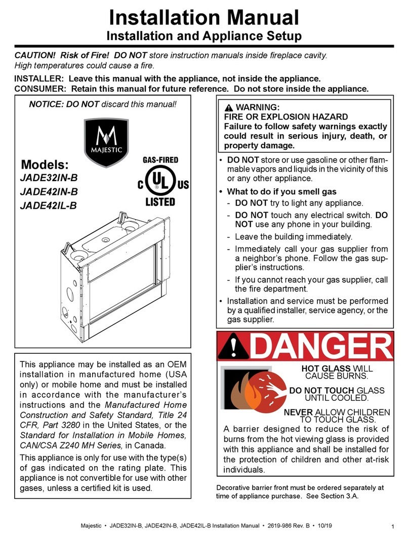 Majestic JADE32IN-B installation manual