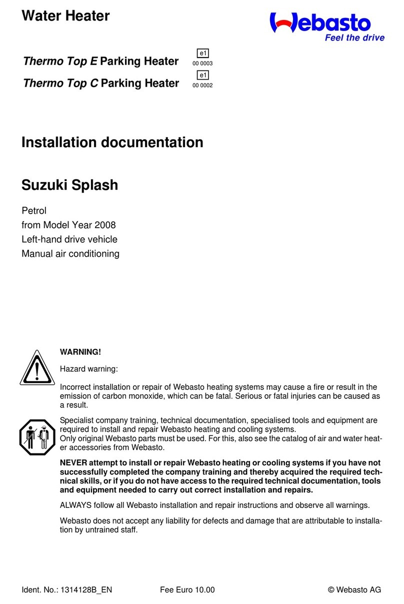Webasto Thermo Top E Parking Installation documentation