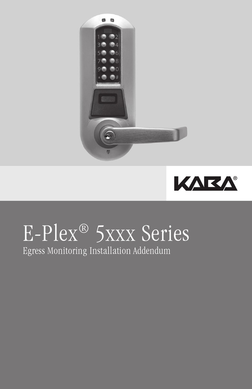Kaba E-Plex 5900 User manual