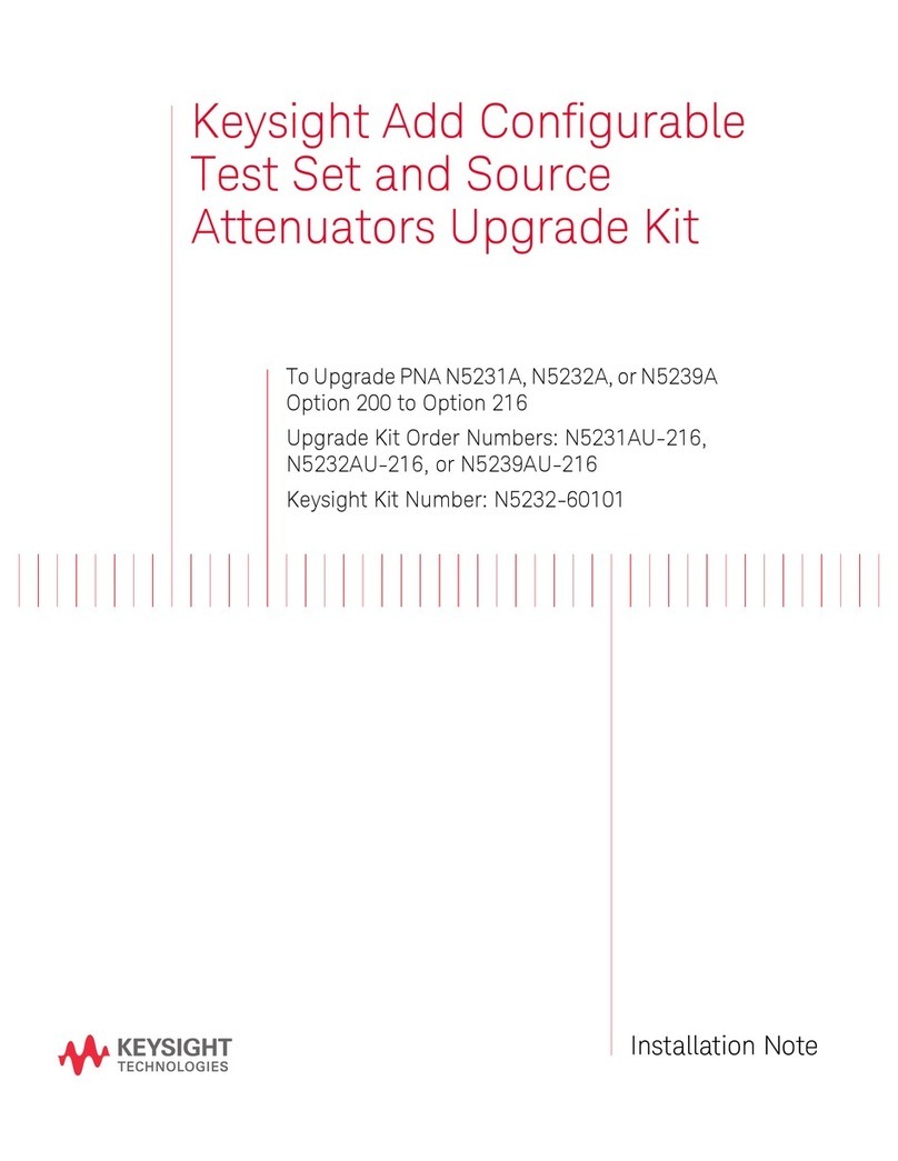 Keysight N5232A Option 200 Installation and operation manual