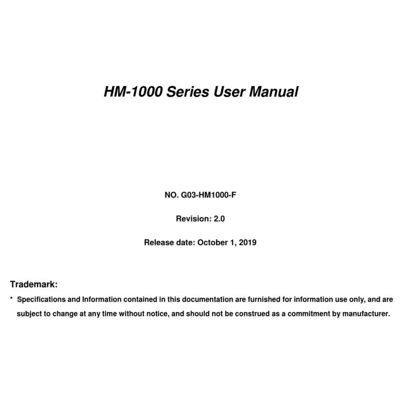 JETWAY HM-1000 Series user manual