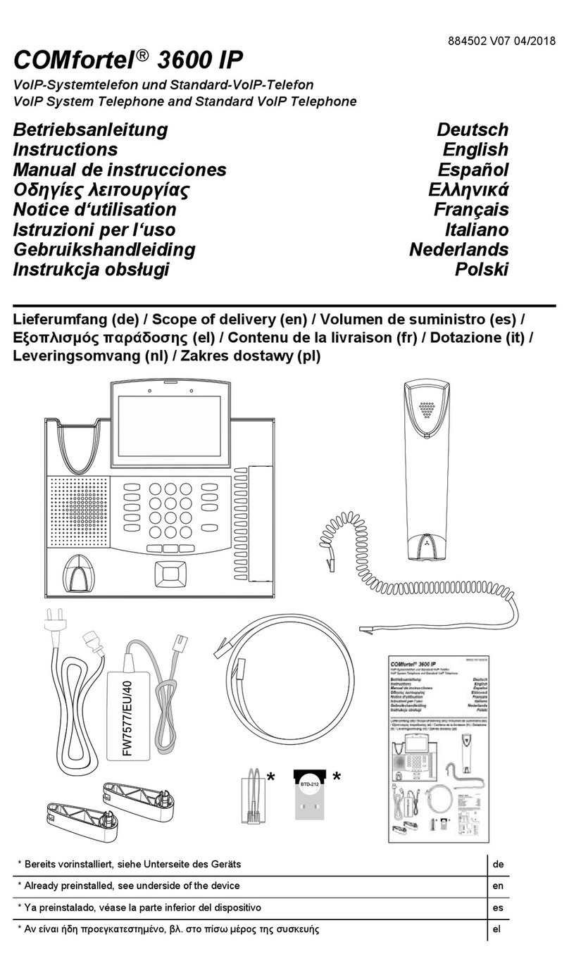 comfortel 3600 IP instructions