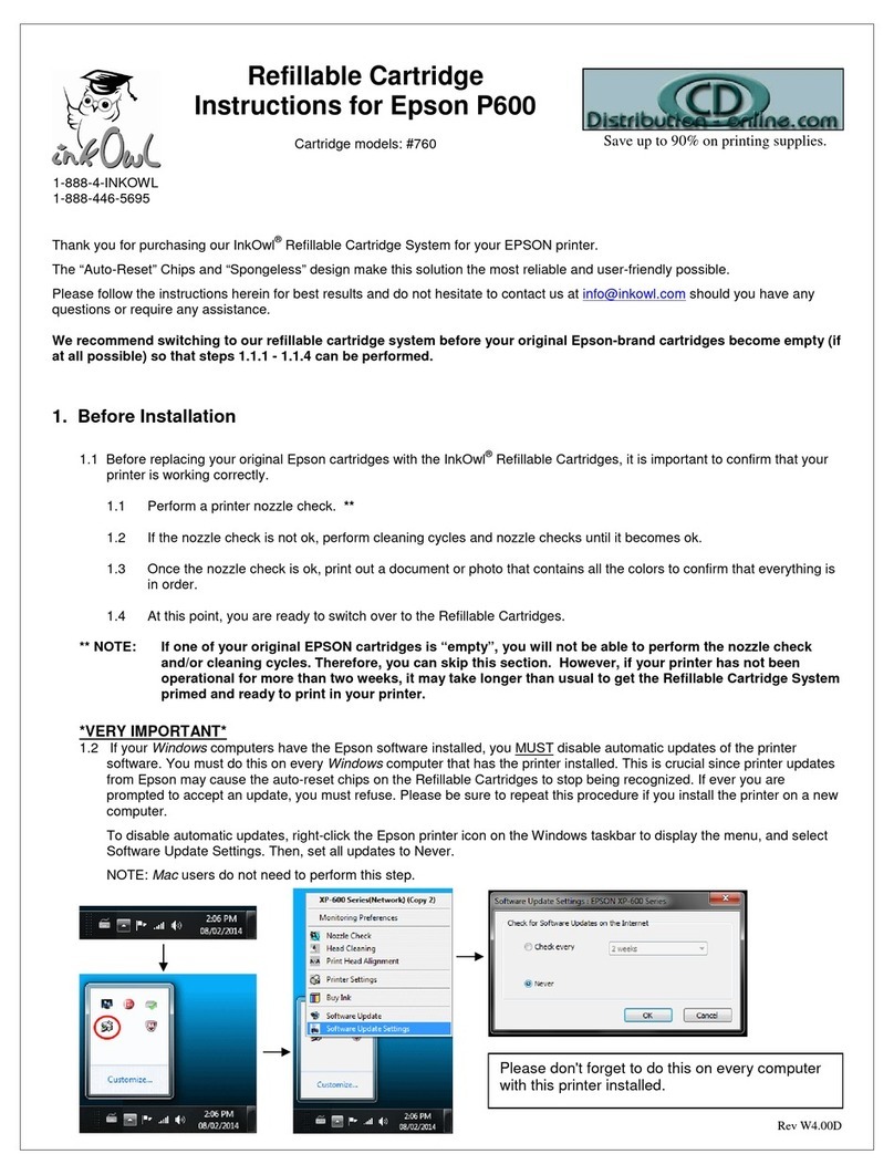InkOwl T7601 instructions