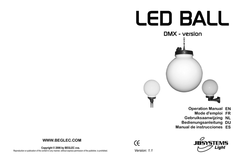 BEGLEC LED BALL DMX Series Operation manual