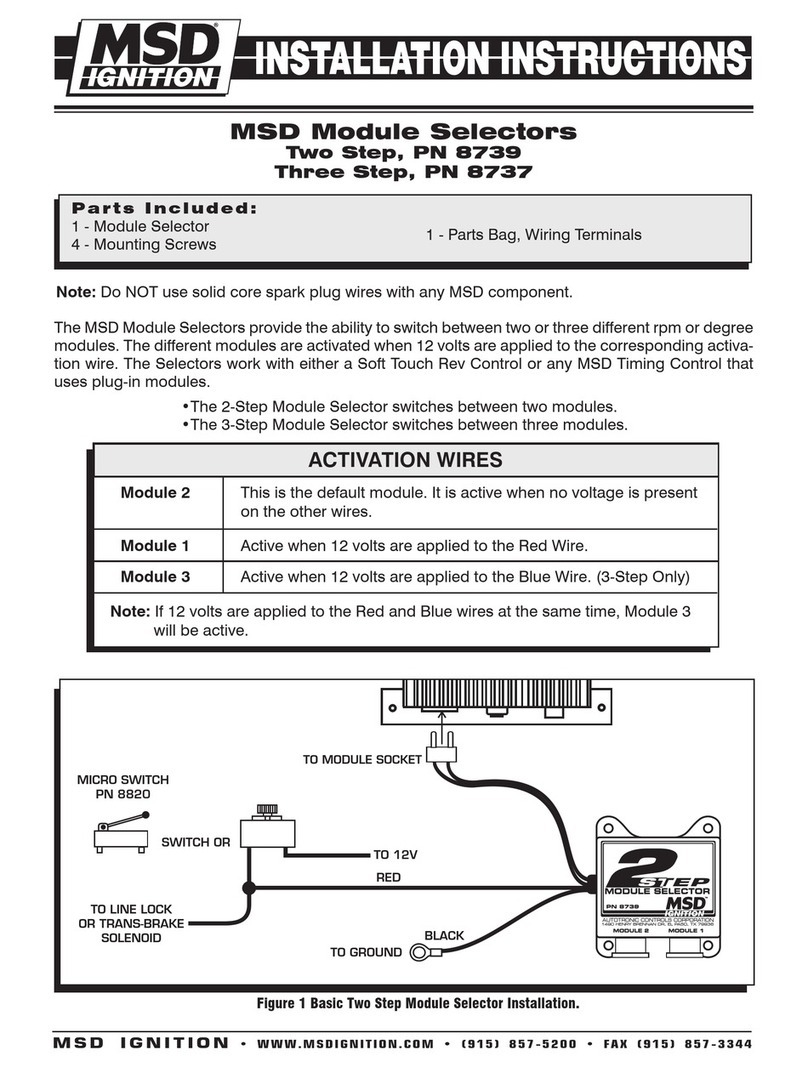 MSD Ignition 8739 installation instructions