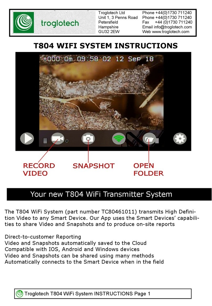 Troglotech T804  WiFi System instructions