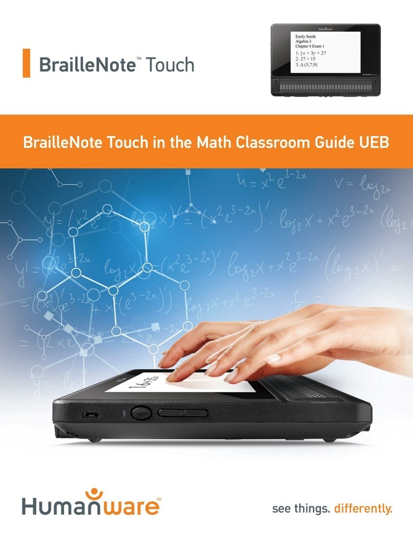 Humanware BrailleNote Touch Guide Humanware BrailleNote Touch Guide