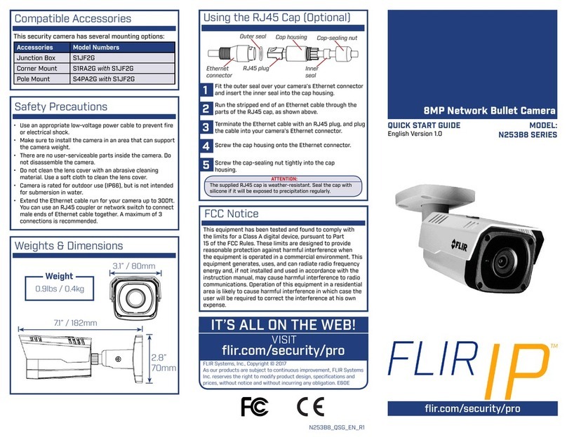 FLIR IP N253B8 Series quick start guide