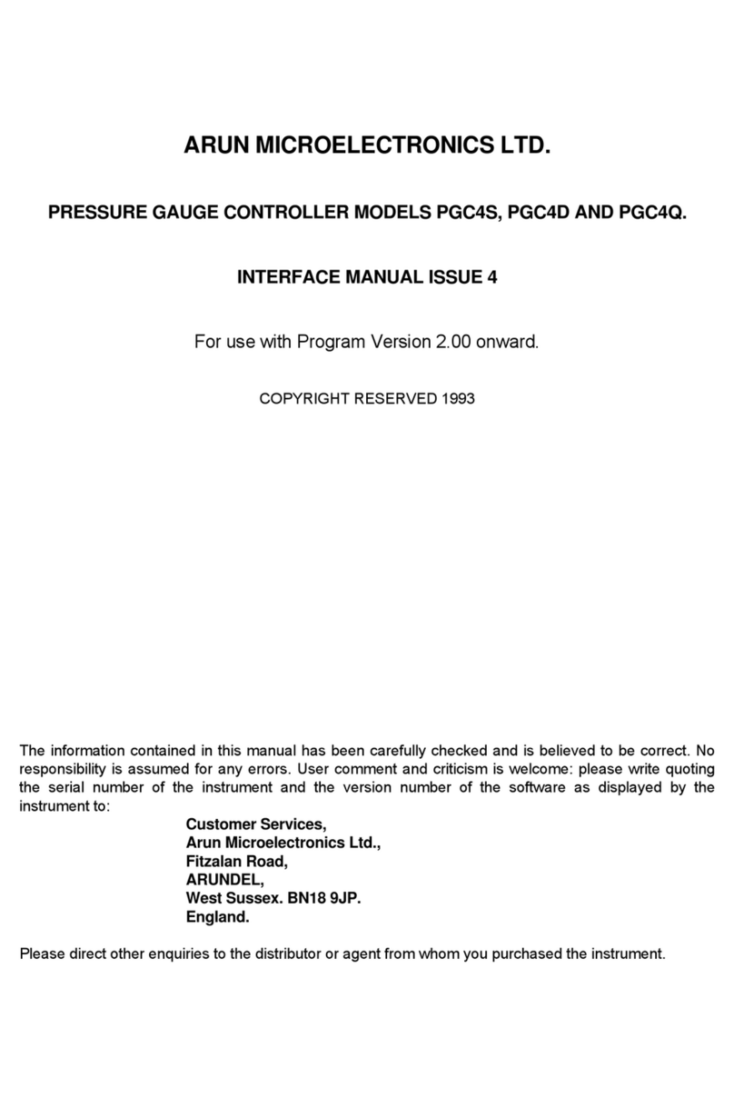Arun Microelectronics LTD PGC4S Interface manual