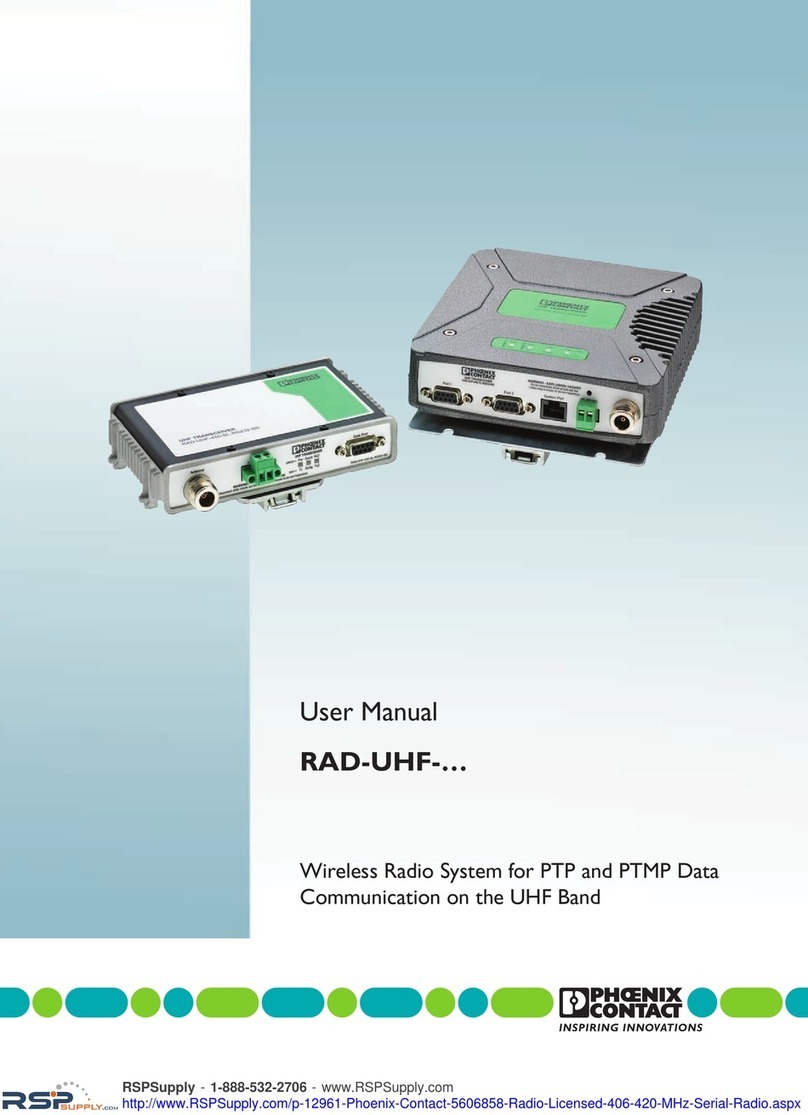 Phoenix Contact RAD-UHF-SL-RS232-BD user manual