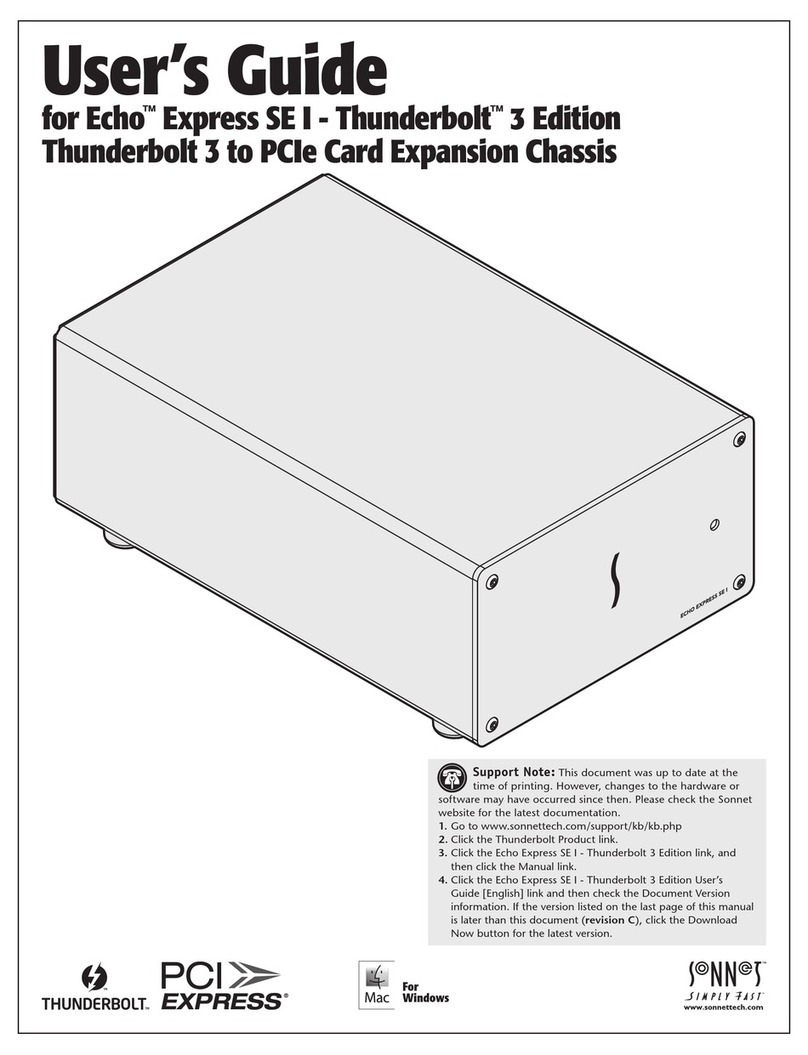 Sonnet Echo Express SE I Thunderbolt 3 Edition User manual