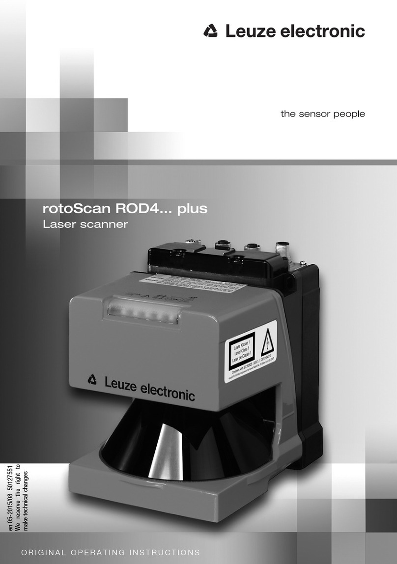 Leuze electronic rotoScan ROD4 plus Series Original operating instructions Leuze electronic rotoScan ROD4 plus Series Original operating instructions