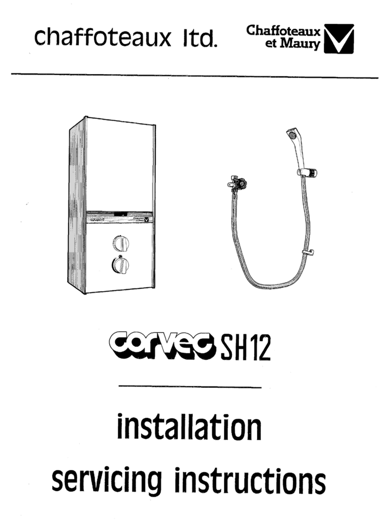 CHAFFOTEAUX Corvec SH12 Installation & servicing instructions CHAFFOTEAUX Corvec SH12 Installation & servicing instructions