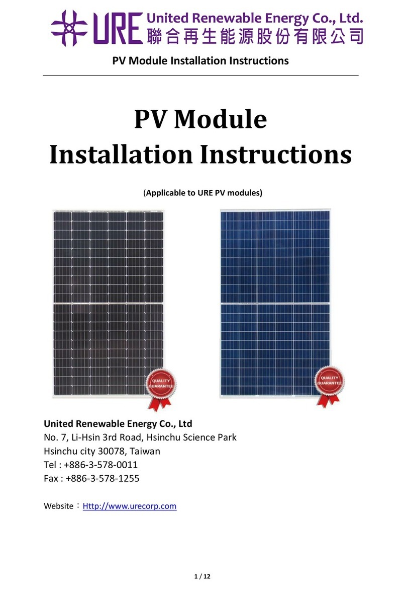 URE PV Module installation instructions