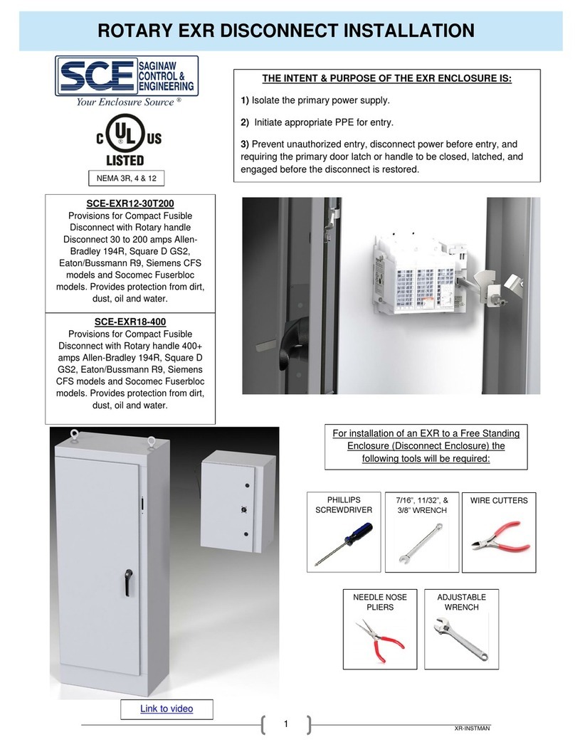 SCE SCE-EXR12-30T200 Installation