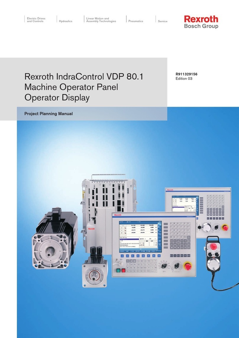 Bosch Rexroth IndraControl VDP 80.1 Series User manual