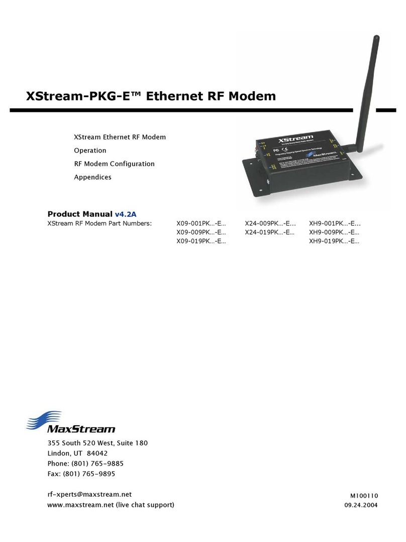 MaxStream XStream-PKG-E Series product manual