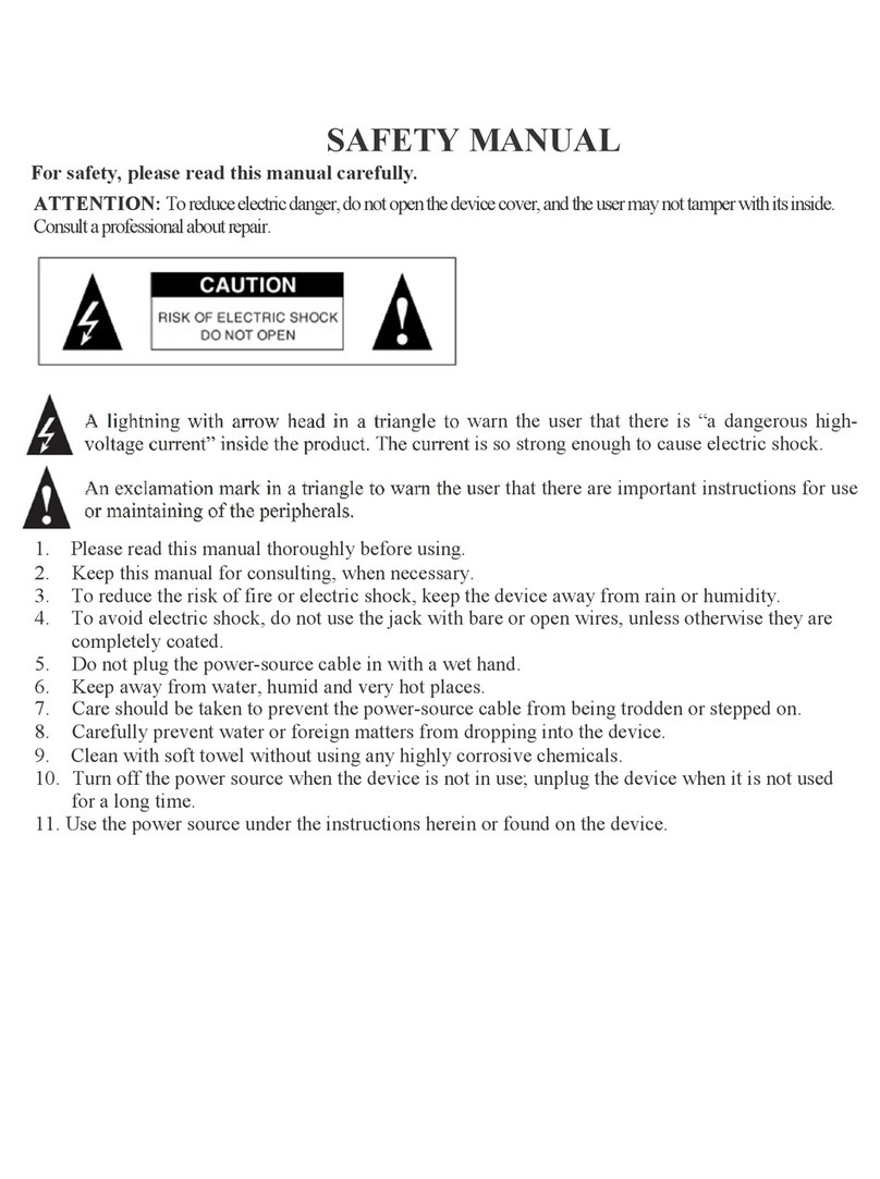 Arirang AR-909HD Safety manual