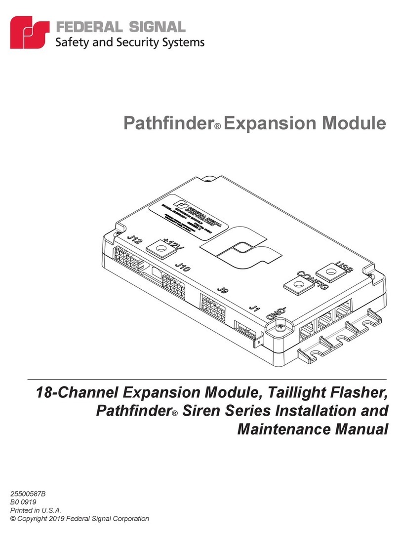 Federal Signal Corporation Pathfinder Siren Series Installation and maintenance manual