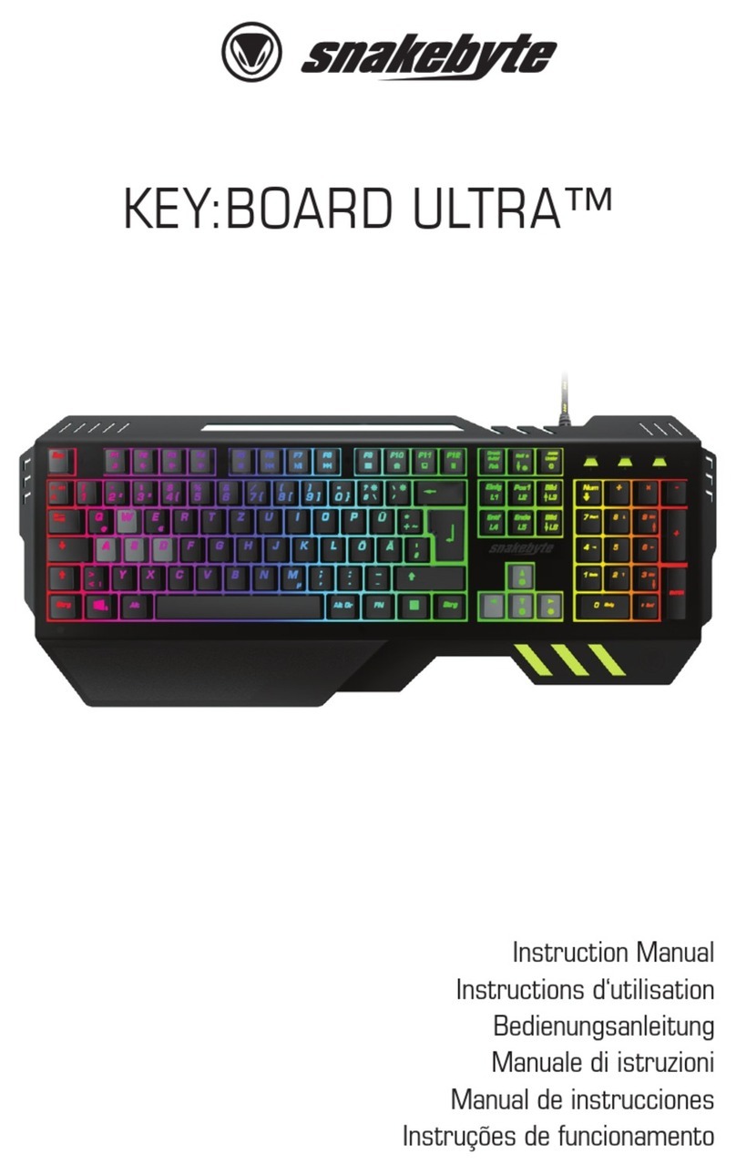 Snakebyte KEY:BOARD ULTRA instruction manual