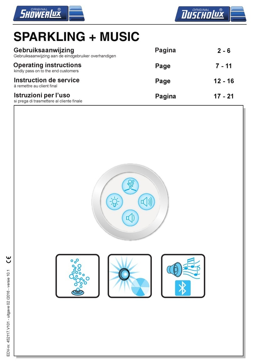 Duscholux Sparkling + Music User manual