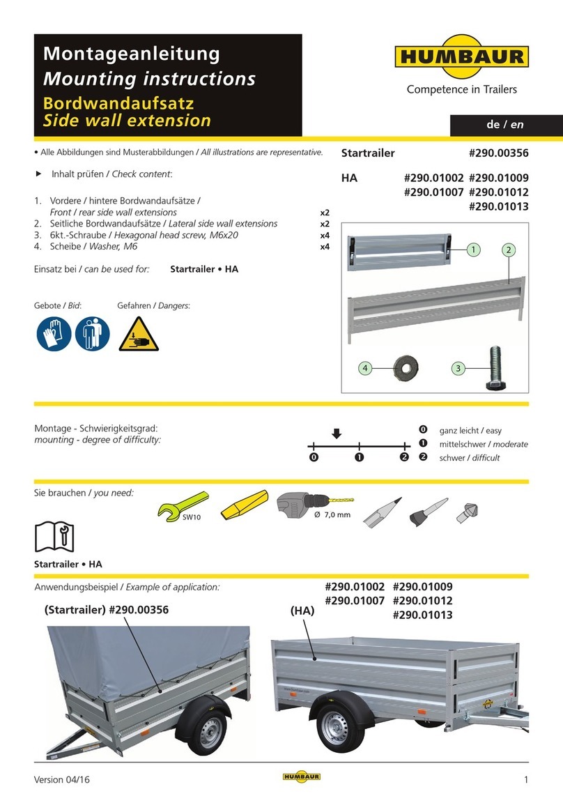 Humbaur Startrailer HA Mounting instructions