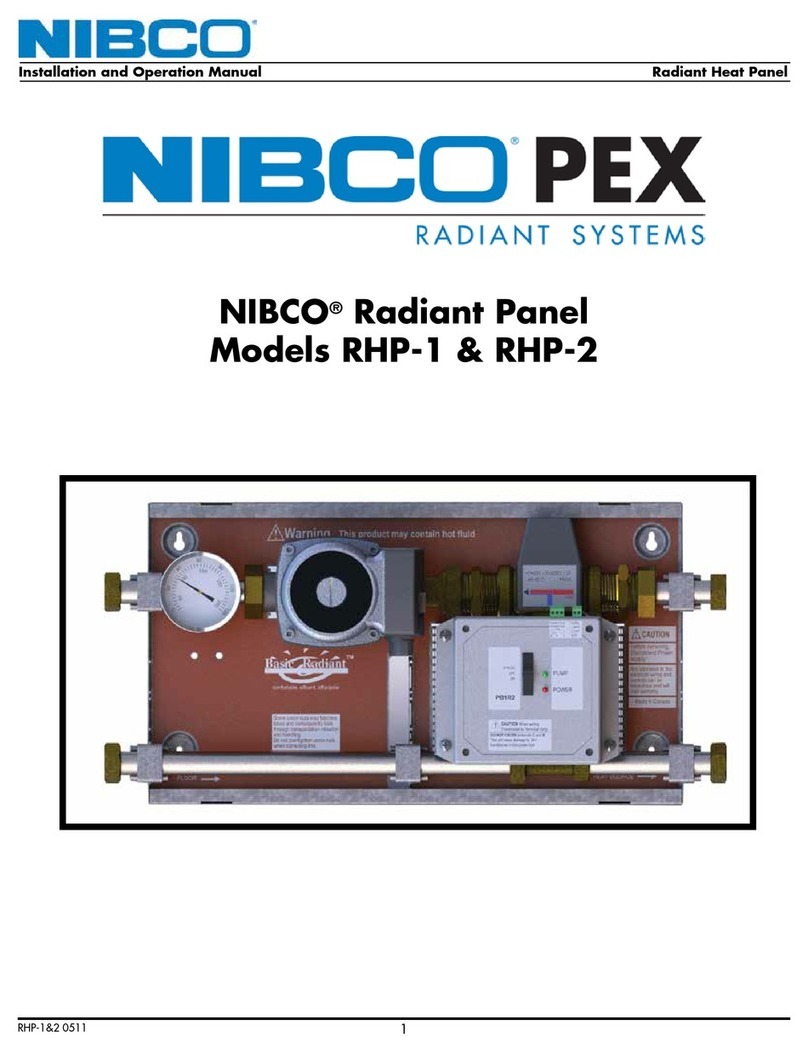 Nibco RHP-1 Installation and operation manual
