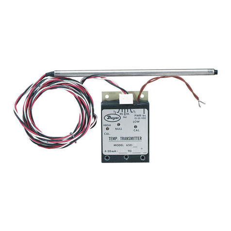 Dwyer Instruments 650 Series Installation and operating instructions