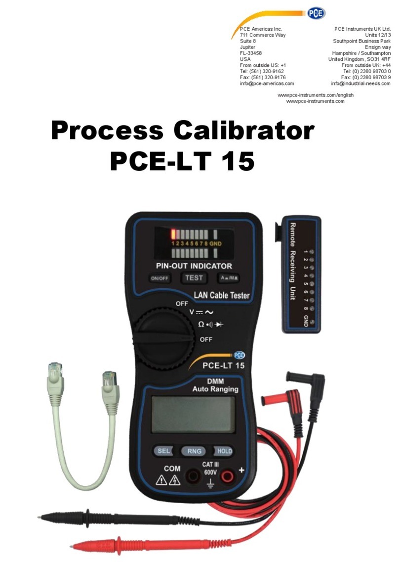 PCE Instruments PCE-LT 15 User manual