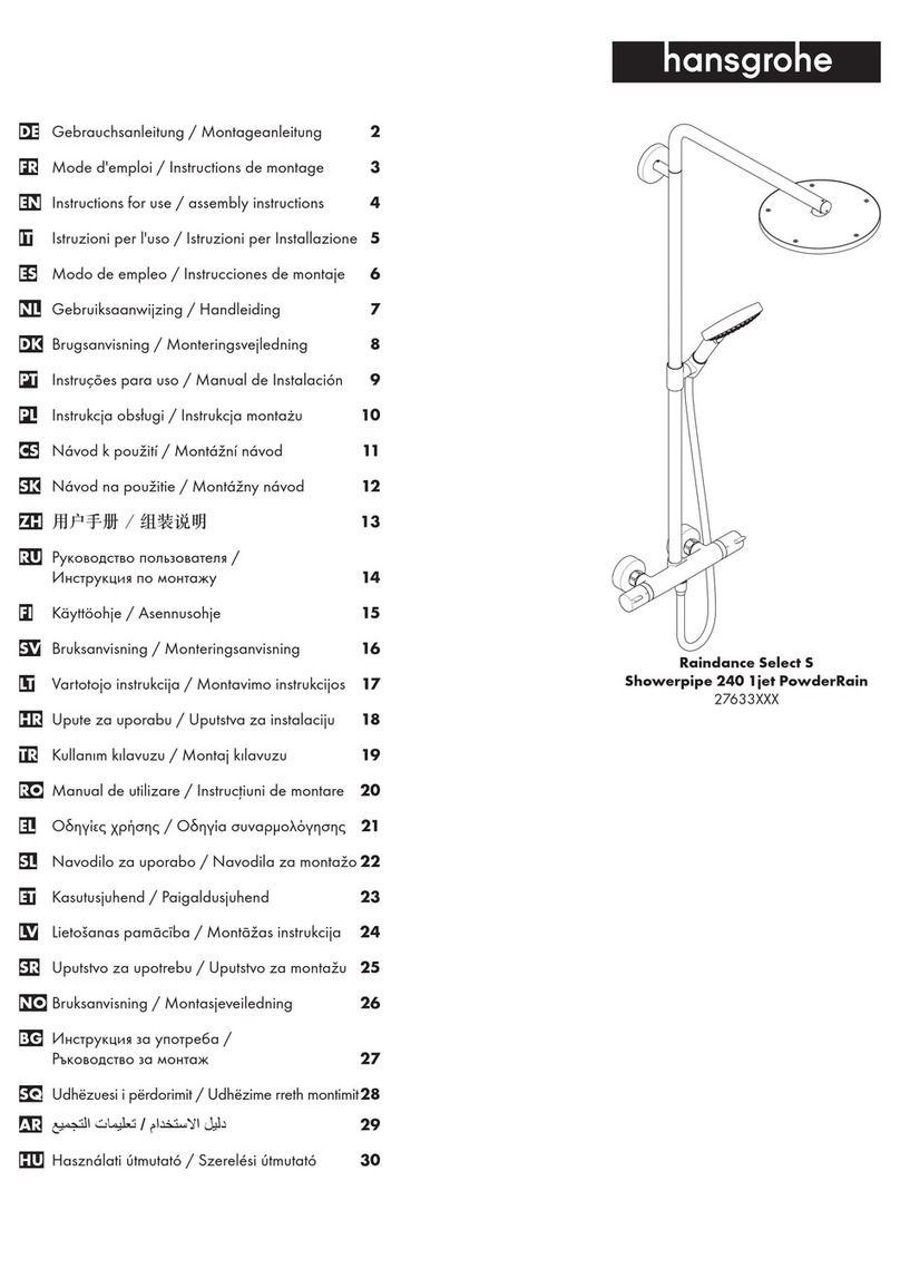 Hans Grohe 27633 Series Instructions for use Hans Grohe 27633 Series Instructions for use