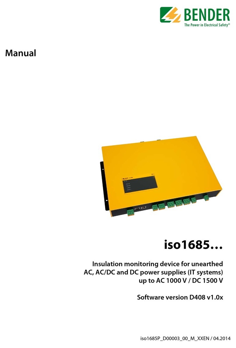 Bender iso1685 Series User manual