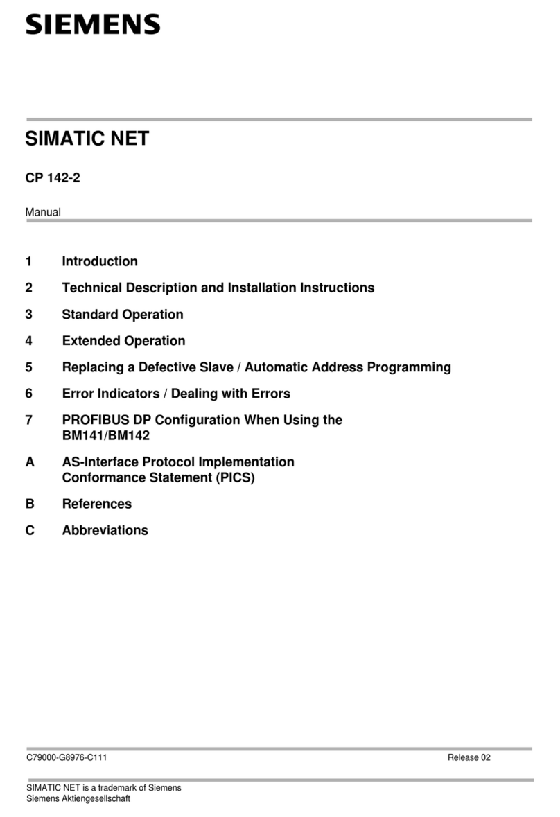 Siemens SIMATIC NET CP 142-2 User manual