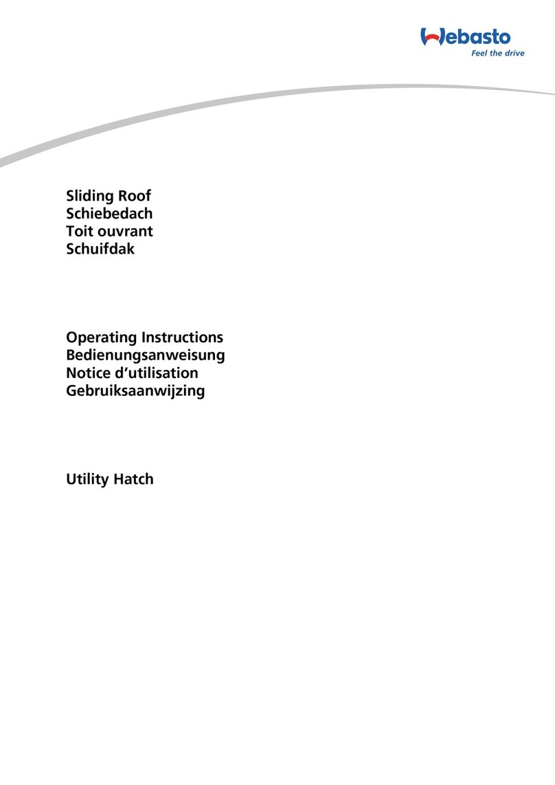 Webasto Utility Hatch User manual Webasto Utility Hatch User manual
