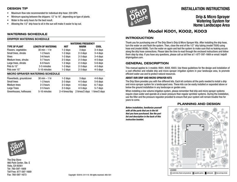 The Drip Store K001 User manual
