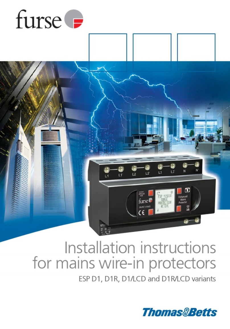 Thomas&Betts furse ESP 120 D1 installation instructions Thomas&Betts furse ESP 120 D1 installation instructions