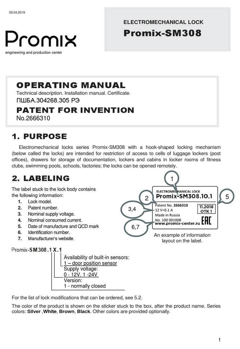 PROMIX Promix-SM308.10.1 operating manual
