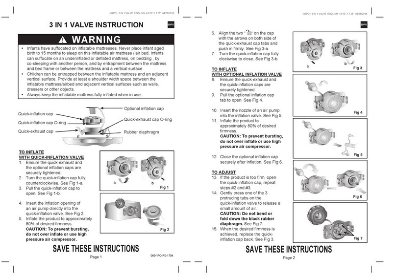 Intex 3 IN 1 VALVE instructions