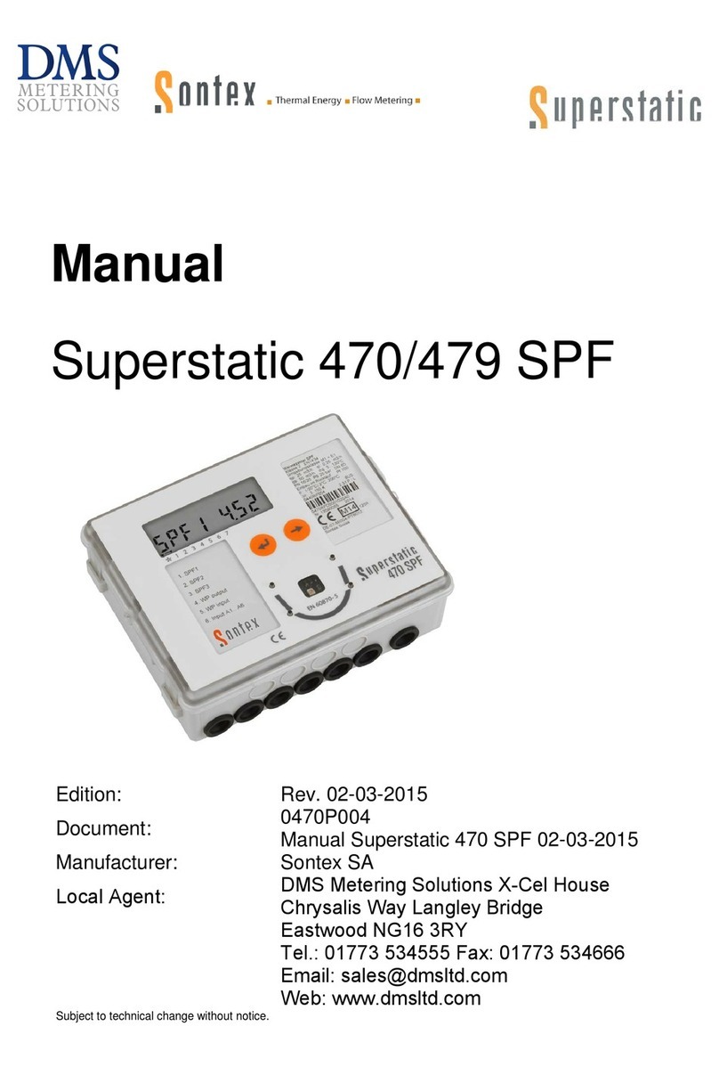 Sontex Superstatic 470 SPF User manual