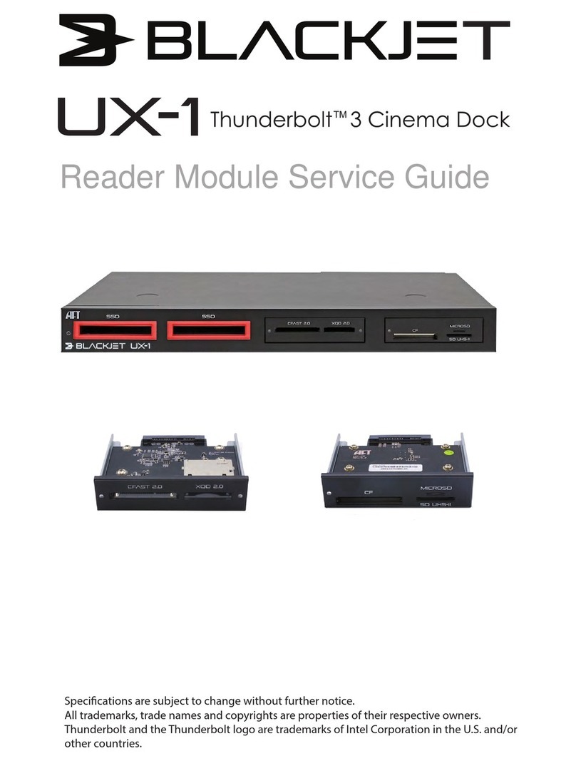 Blackjet UX-1 Service guide