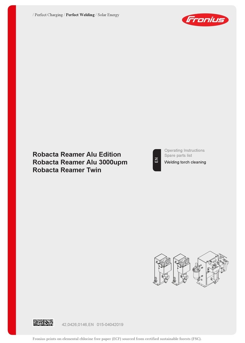 FRO­NIUS Robacta Reamer Alu Edition User manual