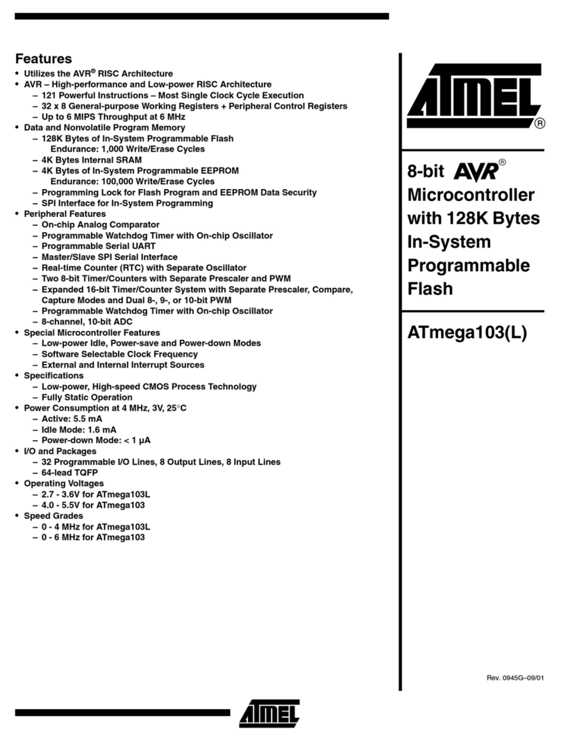 Atmel AVR ATmega103 manual