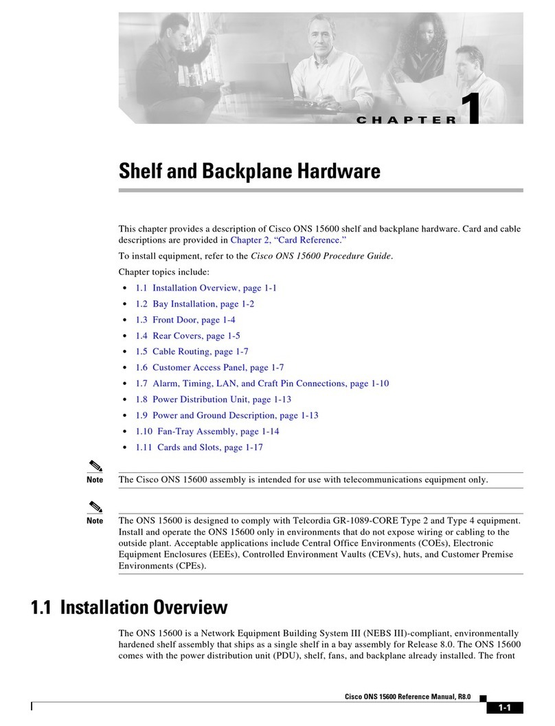 Cisco ONS 15600 User manual