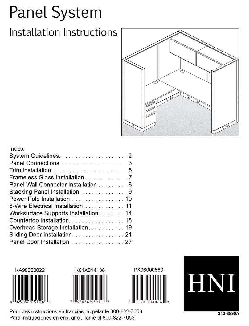 HNI Panel System installation instructions
