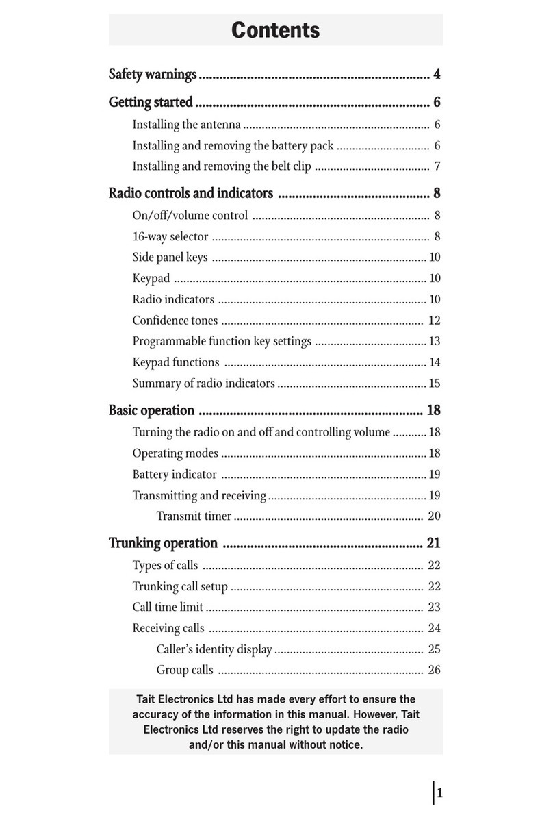 Tait orca User manual Tait orca User manual