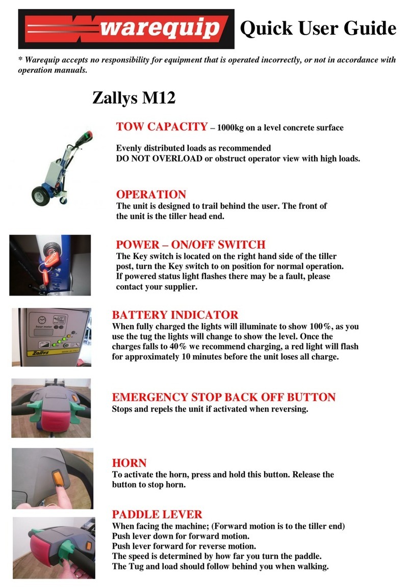 warequip Zallys M12 Quick user guide