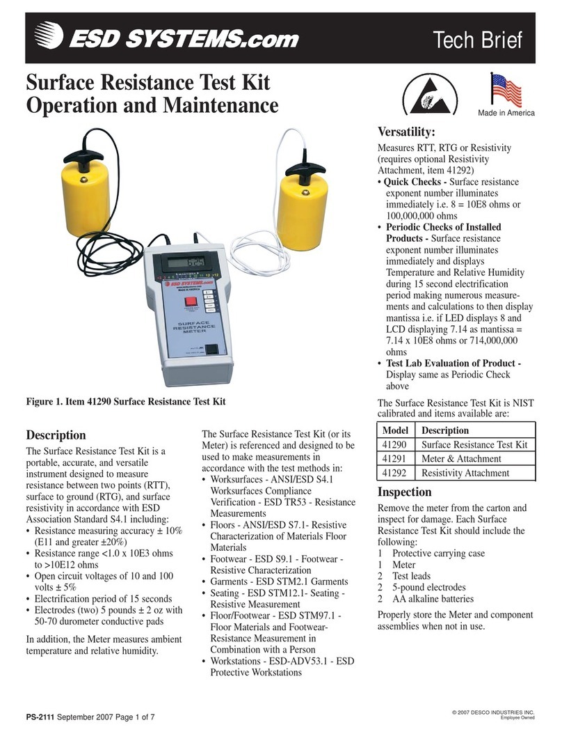ESD SYSTEMS 41290 Installation guide