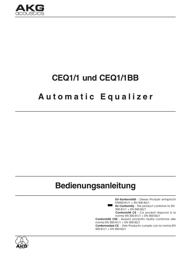 AKG CEQ1/1 User manual