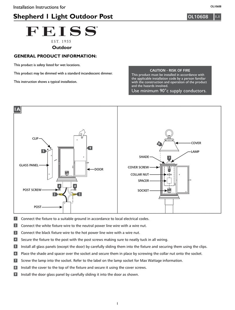 Feiss OL10608 installation instructions