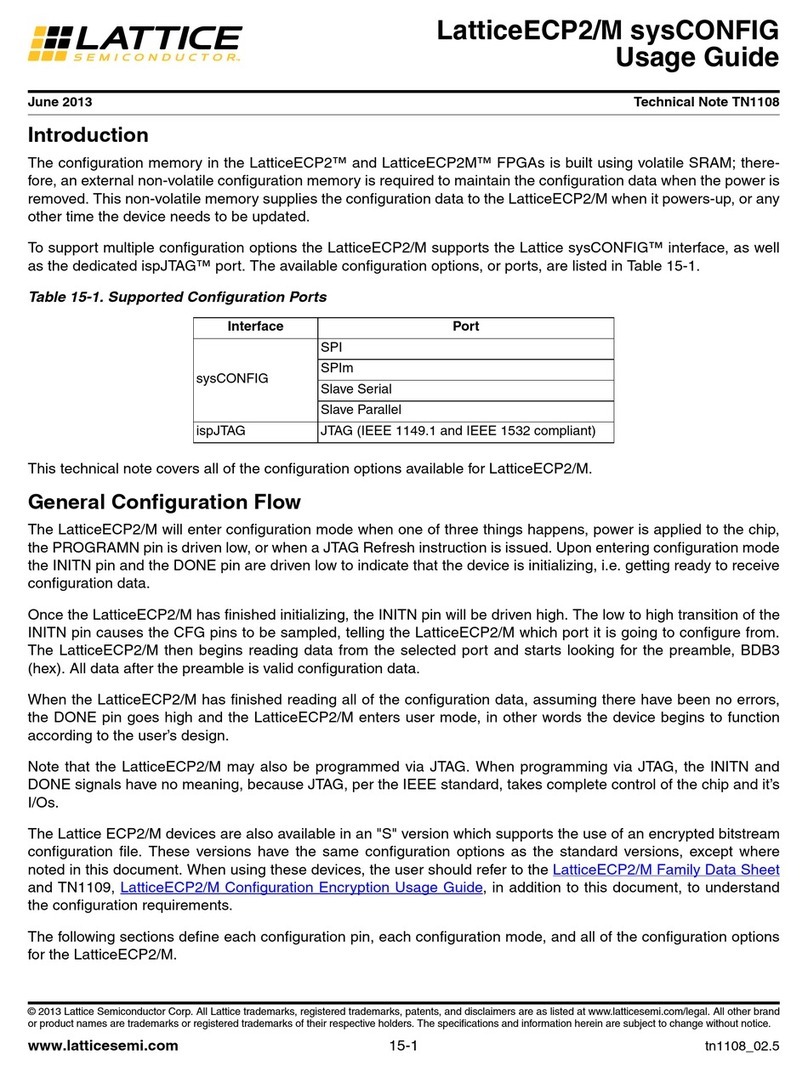 Lattice ECP2 Series Usage Guide