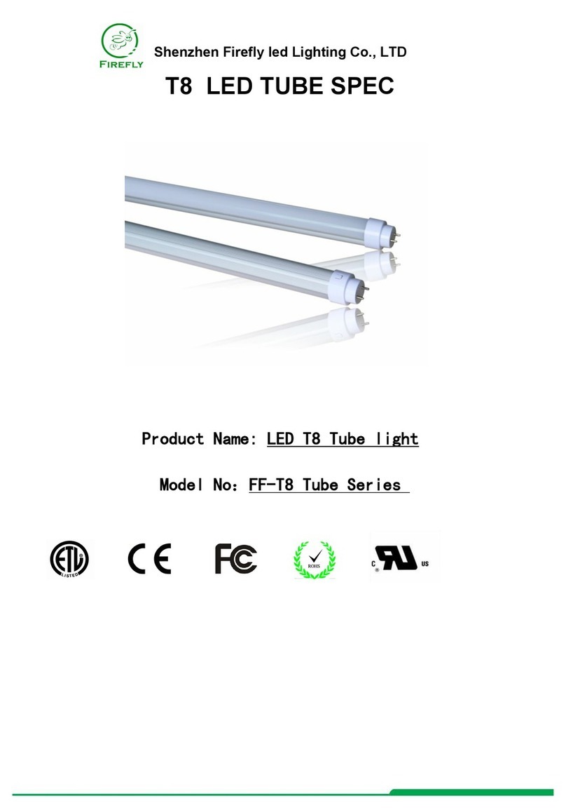 Shenzhen Firefly FF-T8 Tube Series installation instructions